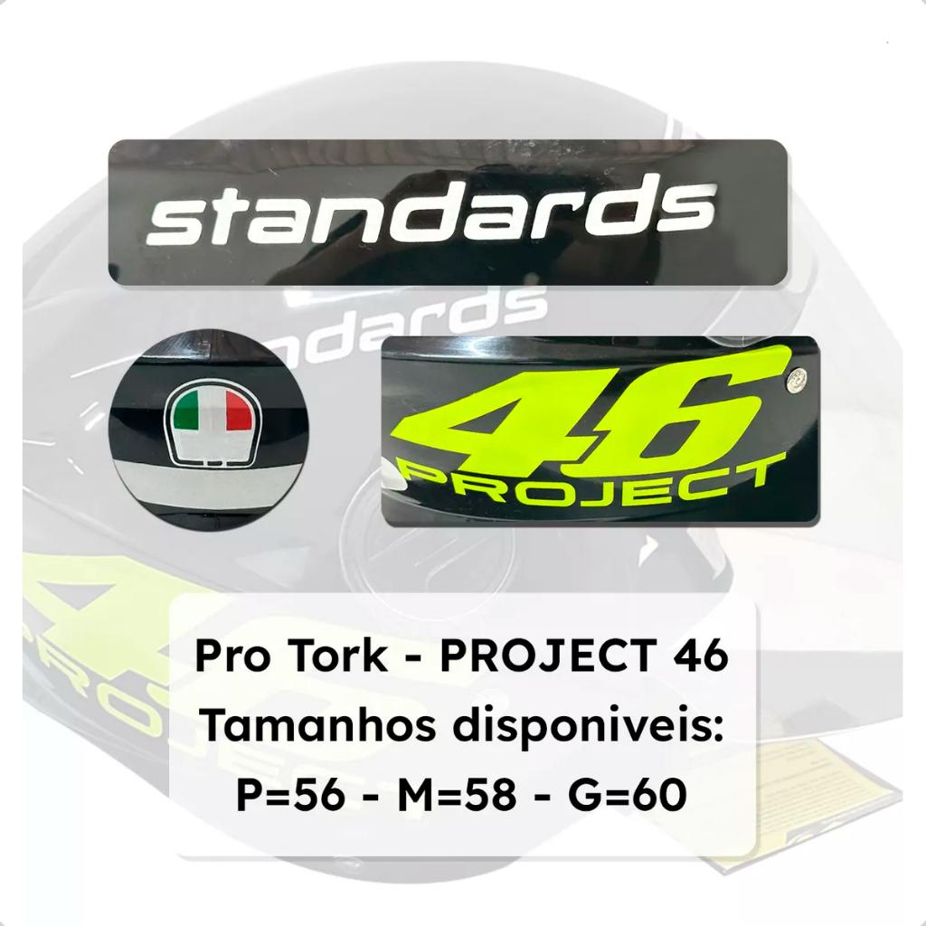 Capacete Aberto Preto Fosco Personalizado New Liberty Three - Project 46 Vr. Com Viseira Fumê