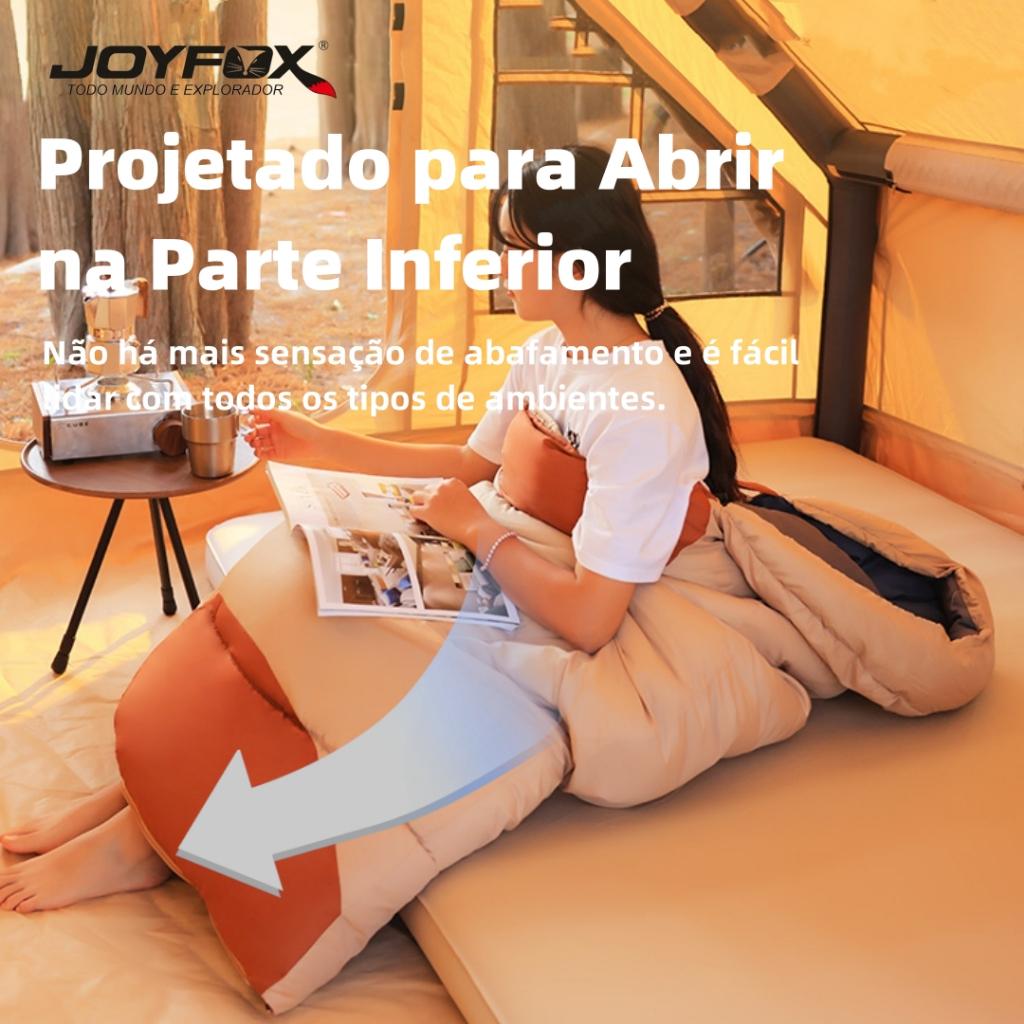 Saco De Dormir Térmico Casal Ou Solteiro Patchworkable Lavável À Máquina Set 2 Ultralight Joyfox -1ºc À -10ºc Camping