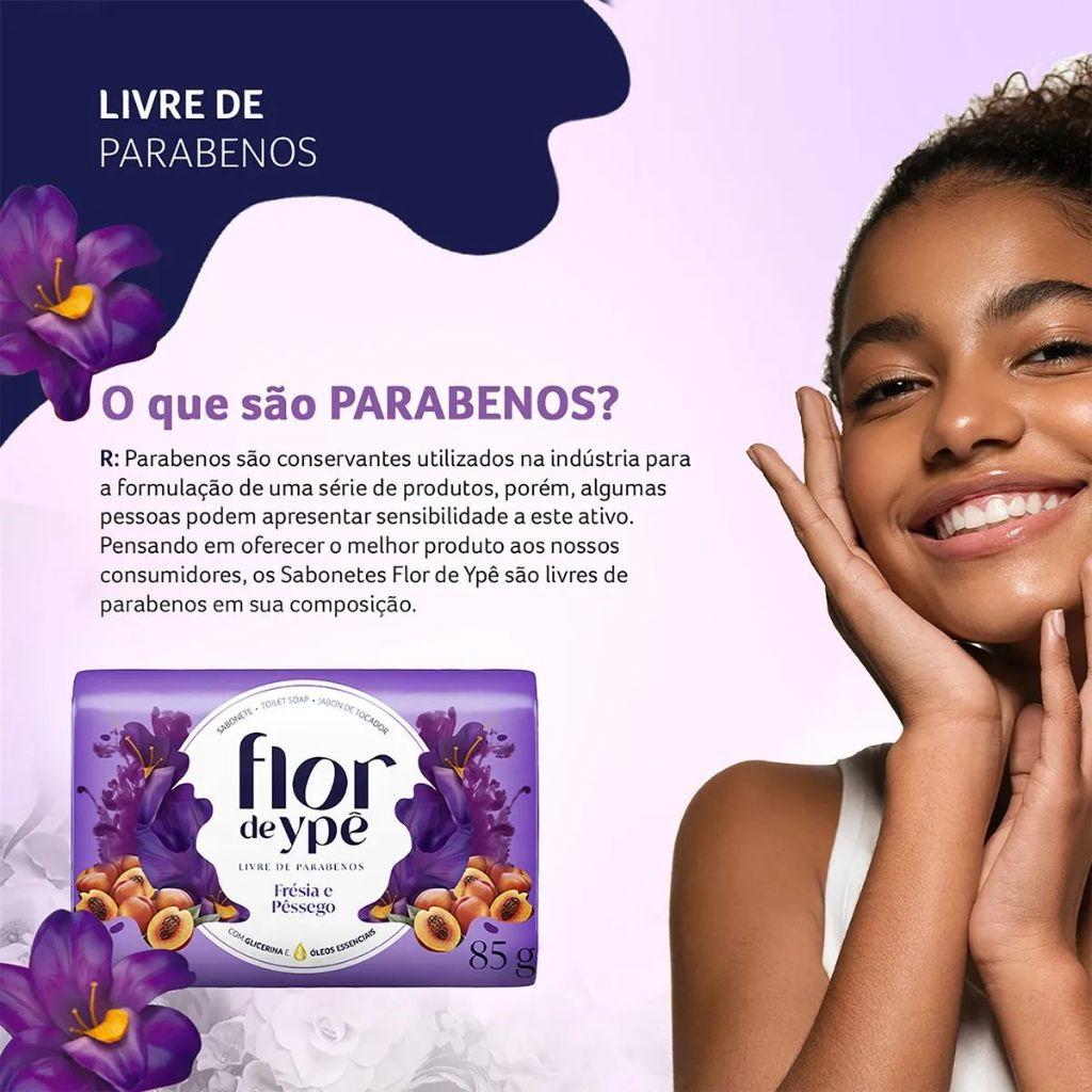 Sabonete Flor De Ypê Fresia E Pessego 85g