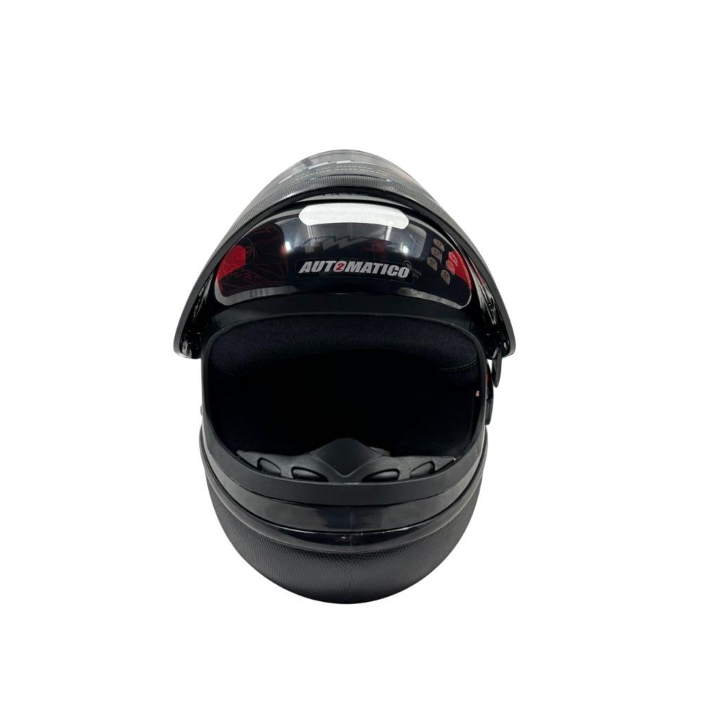 Capacete Fw3 Automático Fechado Motoboy Vermelho