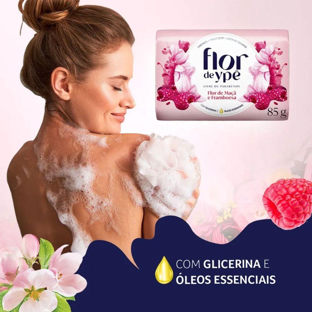 Sabonete Flor De Ypê Flor De Maçã E Framboesa 85g