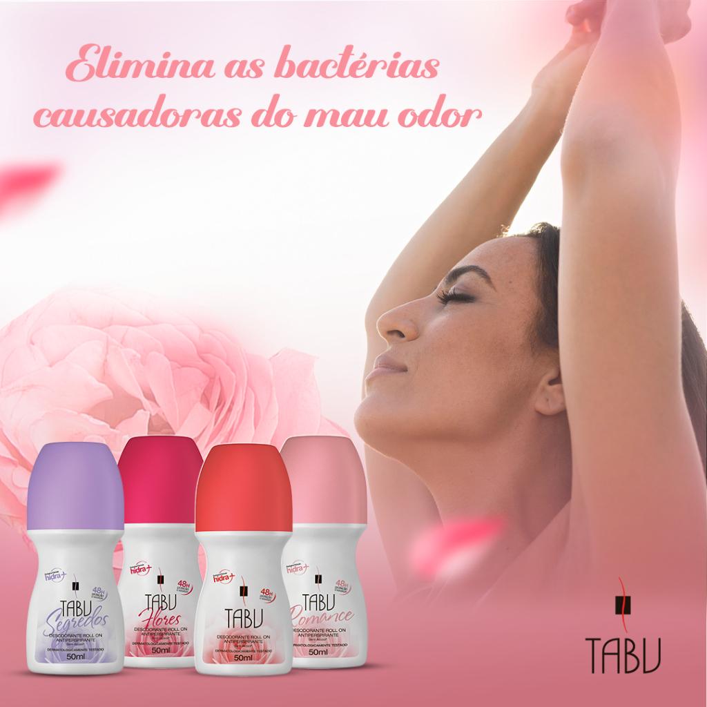 Desodorante Roll-on Antitranspirante Tabu Tradicional 50ml