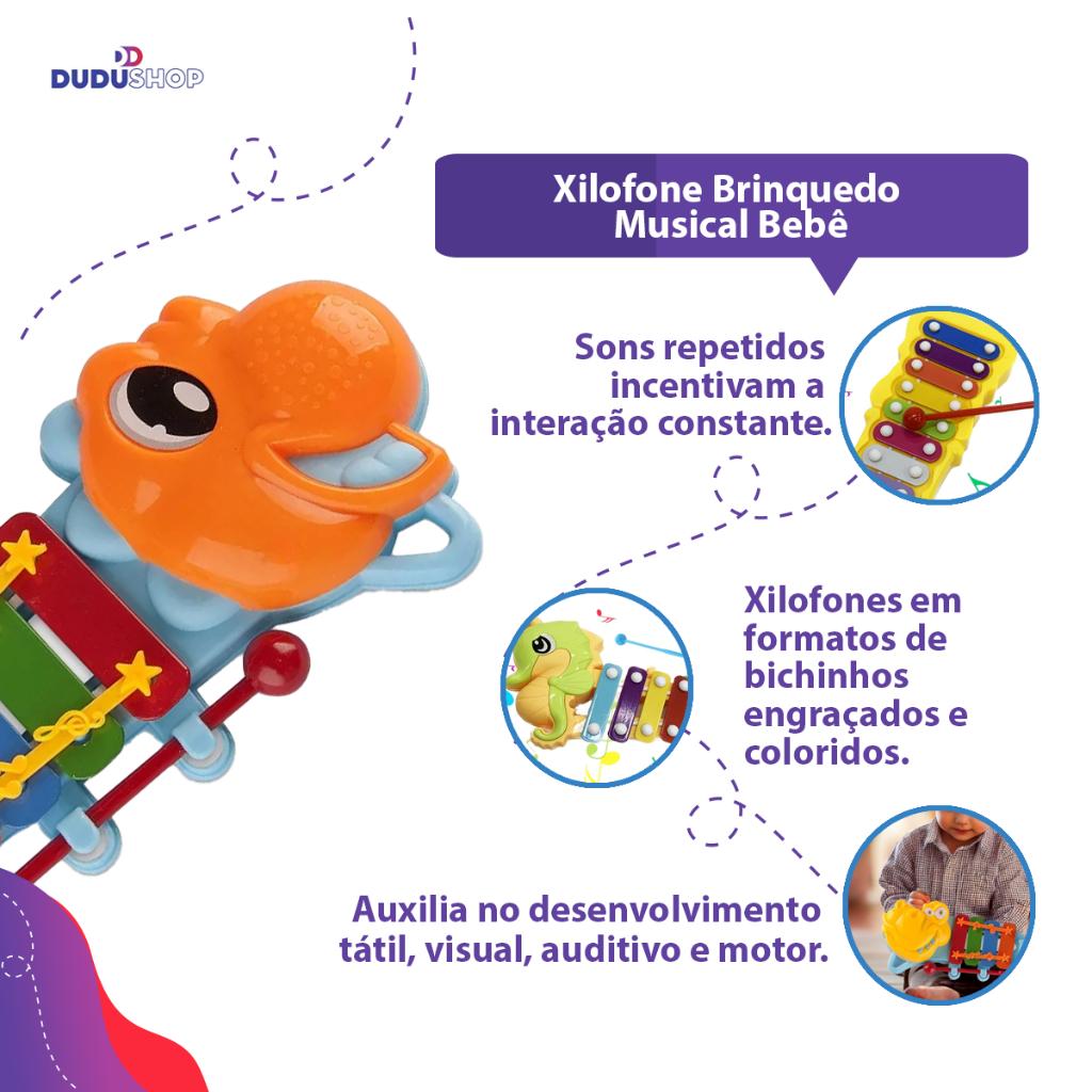 Xilofone Brinquedo Musical Bebê Infantil Educativo