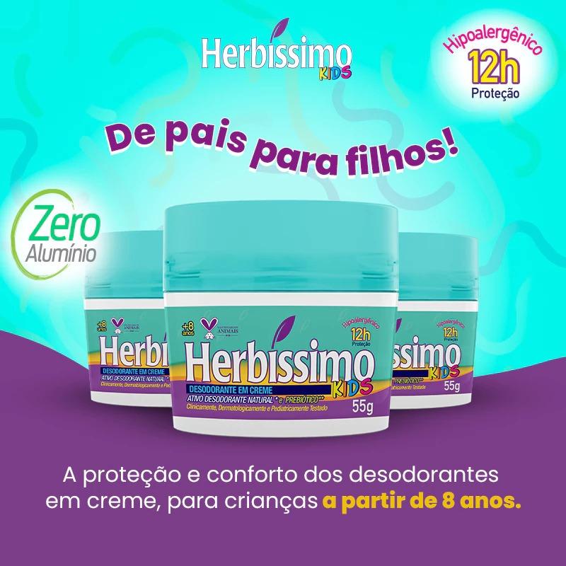 Desodorante Creme Herbíssimo Kids 55g