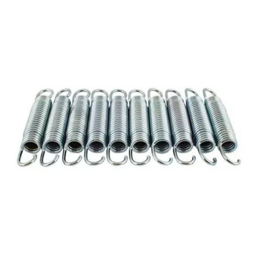 Kit 10 Molas 14cm Em Aço Galvanizado Para Cama Elástica