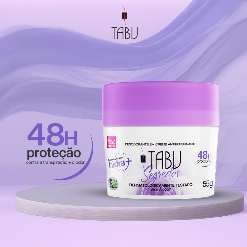 Desodorante Creme Antitranspirante Tabu Segredos 55G