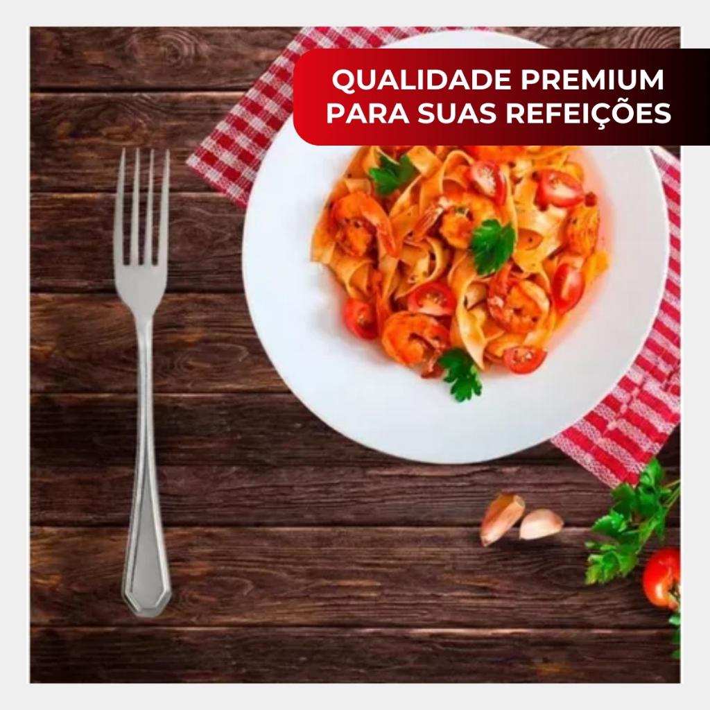 Jogo 24 Garfo Mesa Churrasco Restaurante Buffet Premium Conjunto Aço Inox Continental Original Line