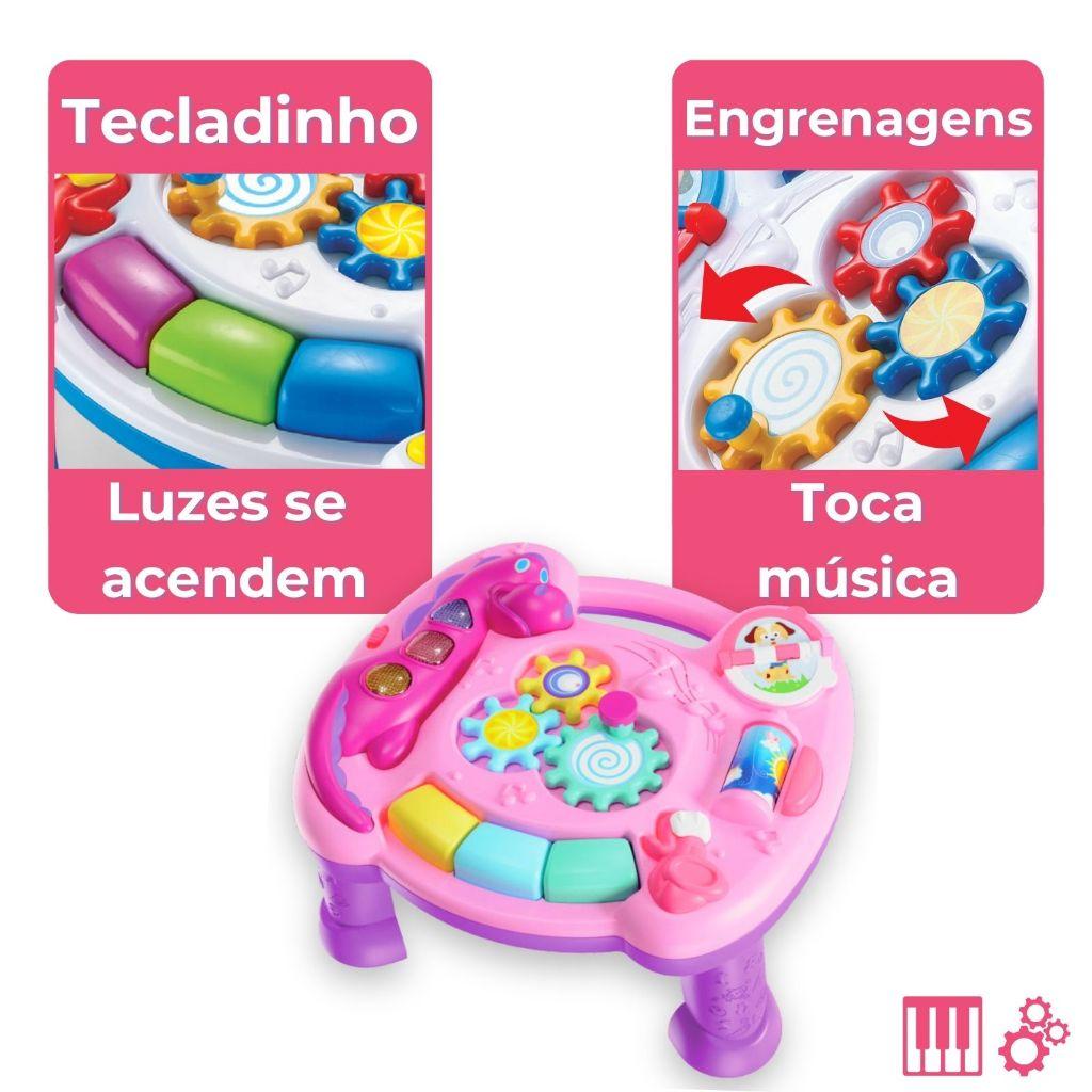 Mesa Infantil De Atividades Interativa Musical E Luzes Didática