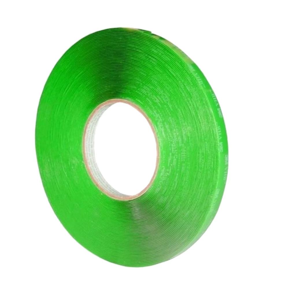 Fita Dupla Face Adesivo Para Revestimento 3D Verde Extra Fixação Cola Para Parede Decoração 20m