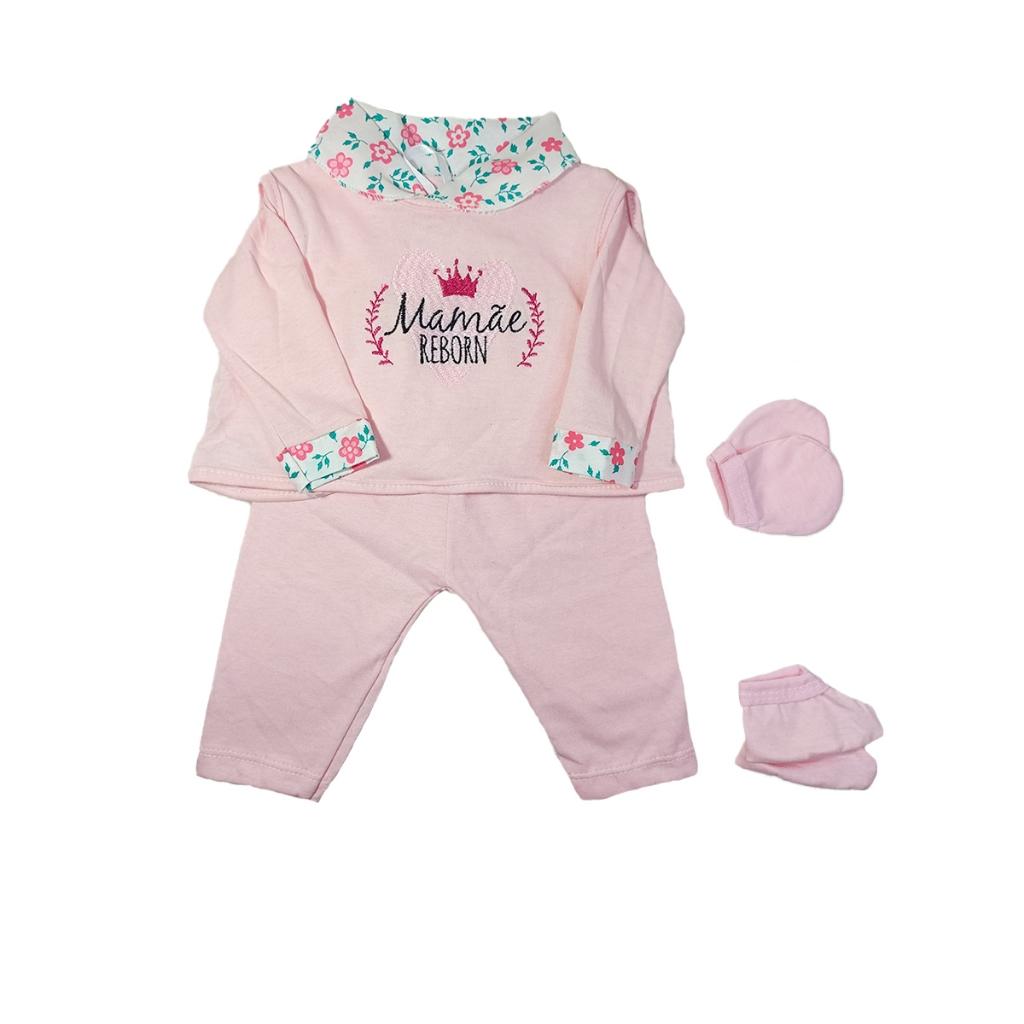 Enxoval Bebê Reborn Realista - 25 Acessórios - Veste De 45 A 50cm