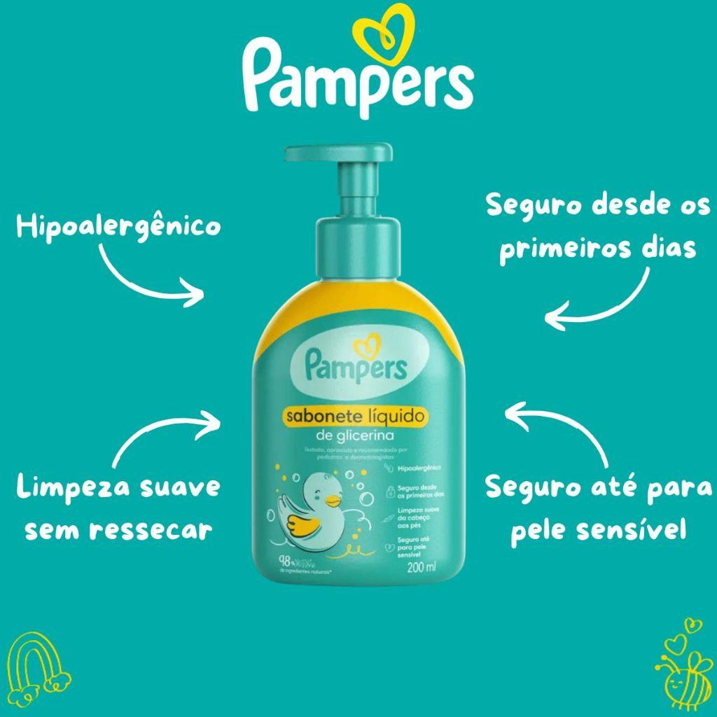 Sabonete Líquido Corporal Glicerina Pampers 200ml