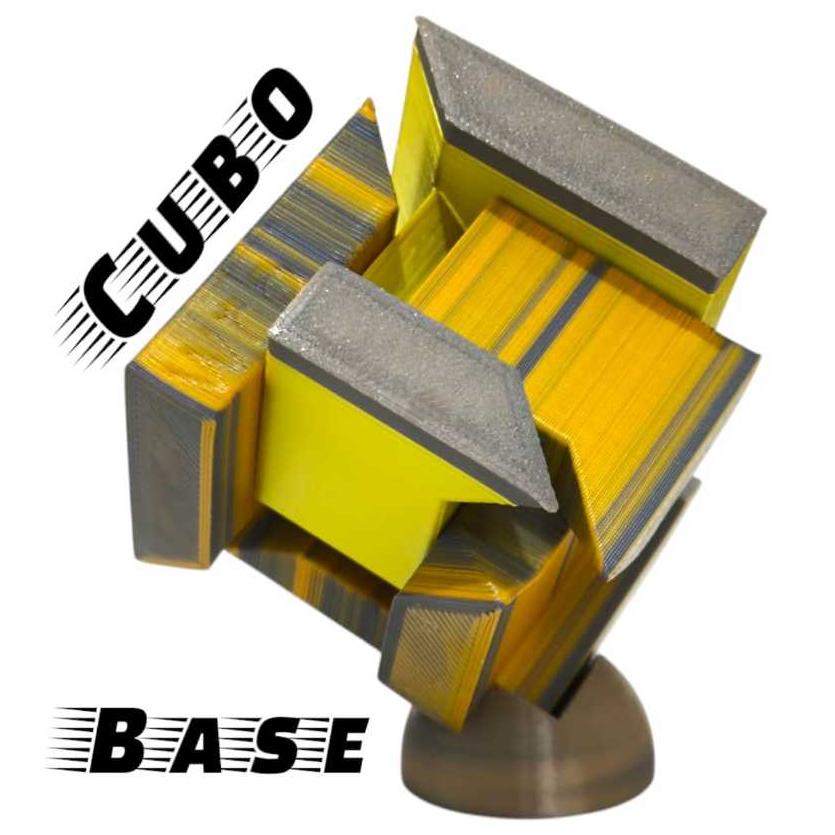 Cubo Magico Puzzle Lançamento 3d + Base Brinquedo Monta Desmonta Quebra Cabeça Lembrancinha Infantil