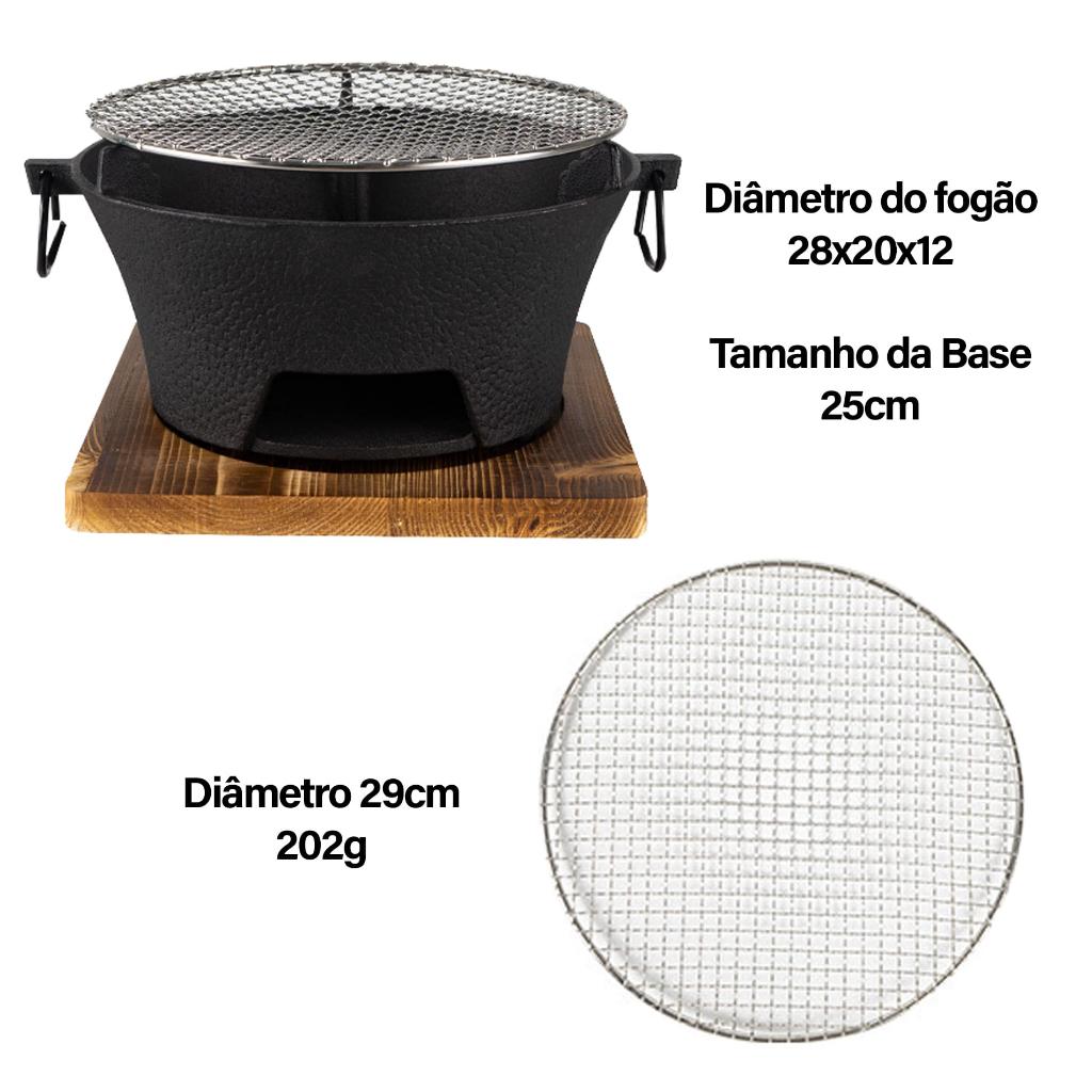 Panela Ferro Fundido Multifuncional Churrasqueira Fritadeira A Carvão - Wct Fitness