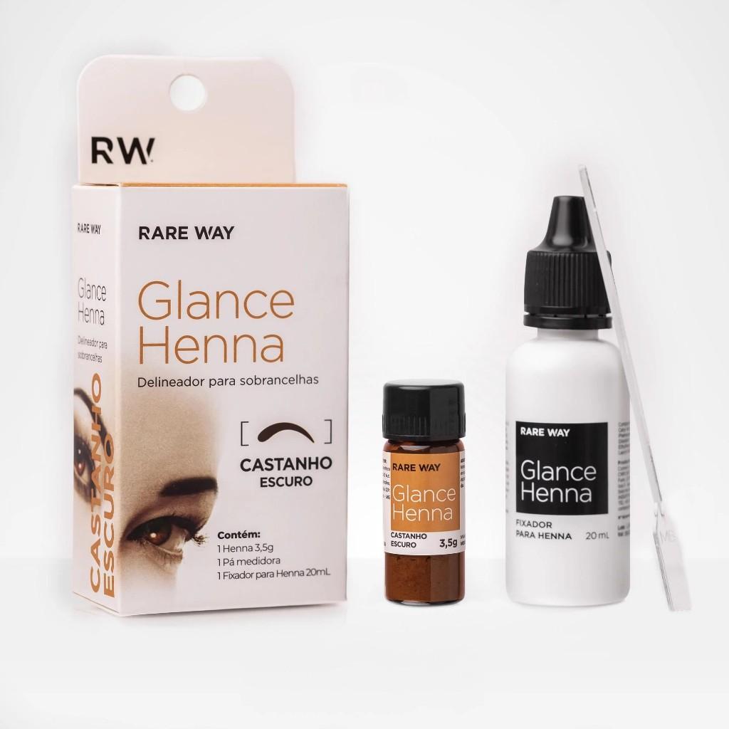 Henna Sobrancelha Glance Rare Way Todas As Cores