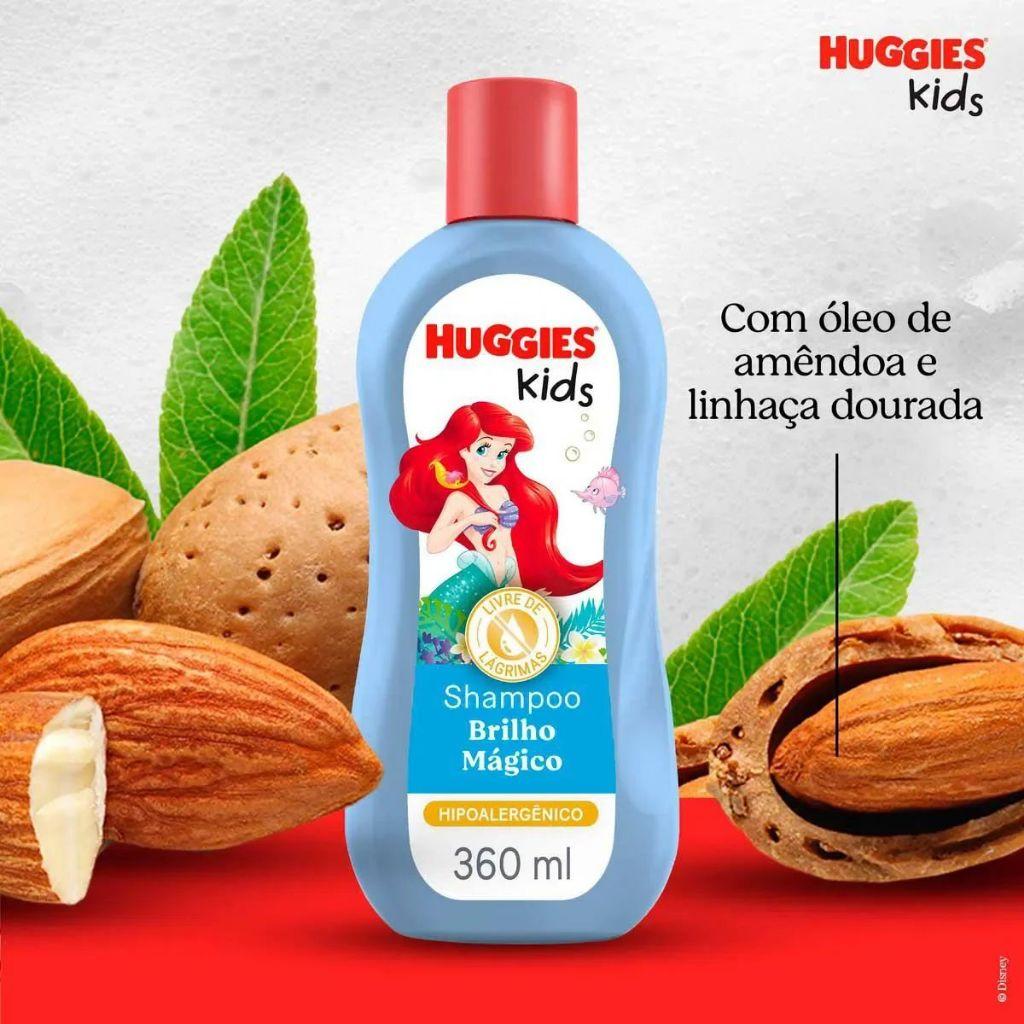 Sh Infantil Huggies Kids Pequena Sereia Brilho Mágico 360ml