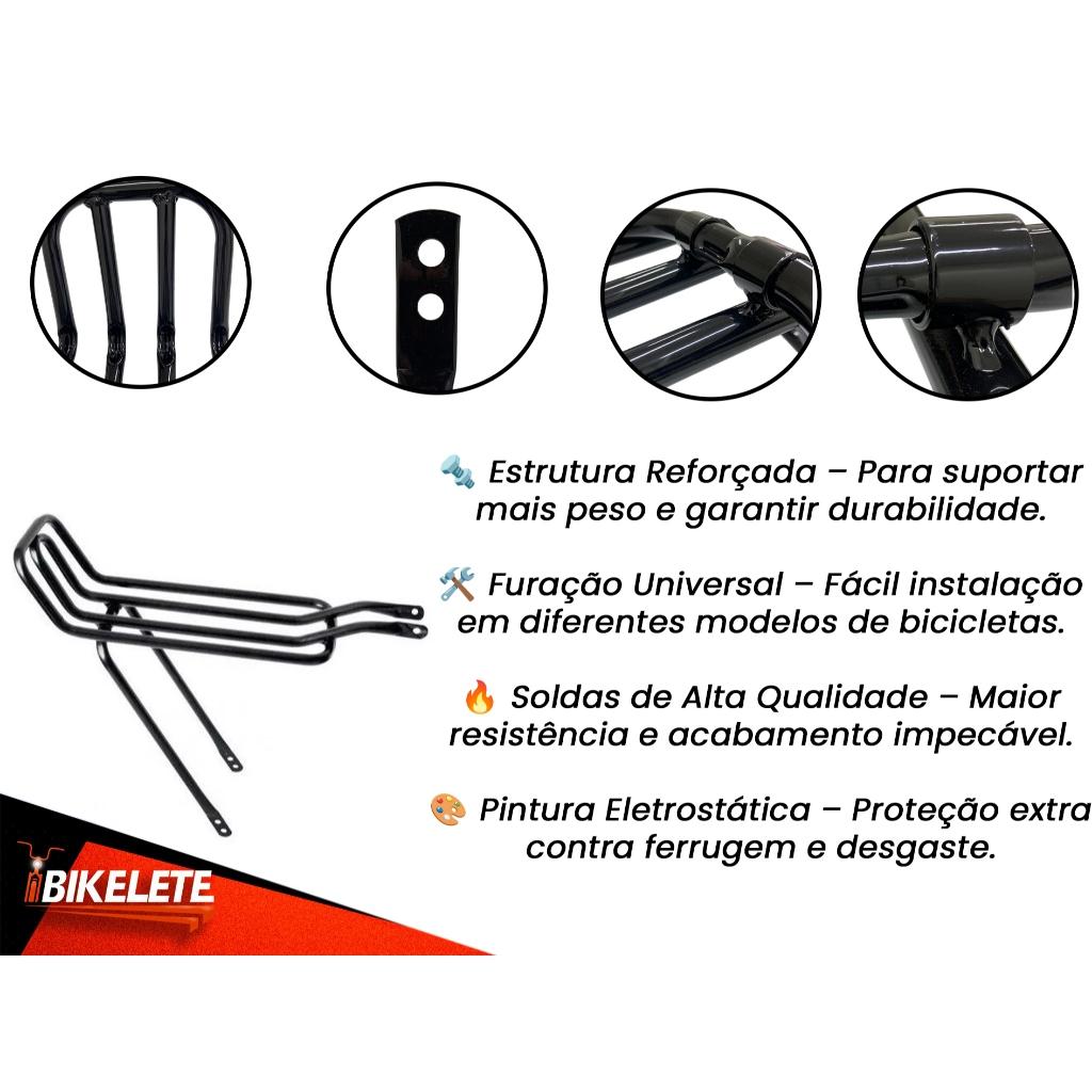 Bagageiro Articulado Para Bicicleta Modelo Rabetão Bikelete