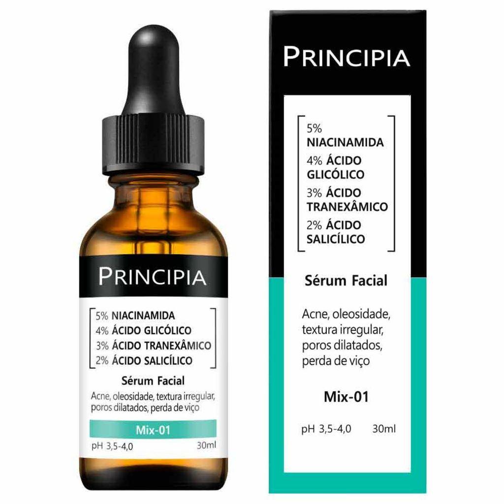Principia Kit Antiacne Demaquilante Essencial - Gl-01 + Mix-01 +protetor Solar Facial+ Ol-01 + AH-2