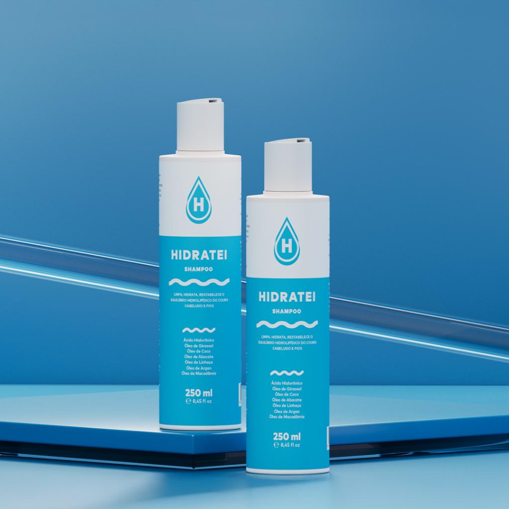 Shampoo Hidratante Hidratei 250ml Cabelos Ressecados E Secos Hidratação Profunda Controle Frizz