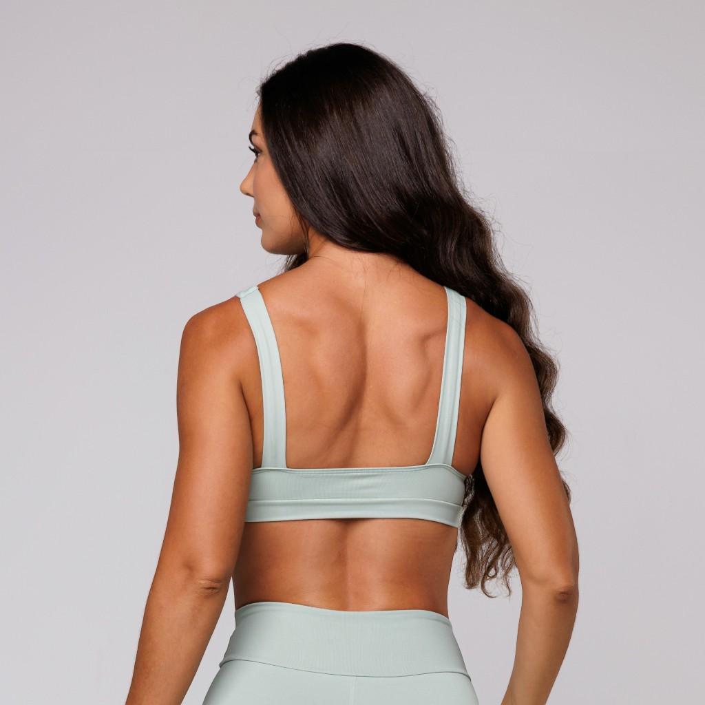 Top Poliamida Fitness Decote V Costas Abertas Lot Fitness