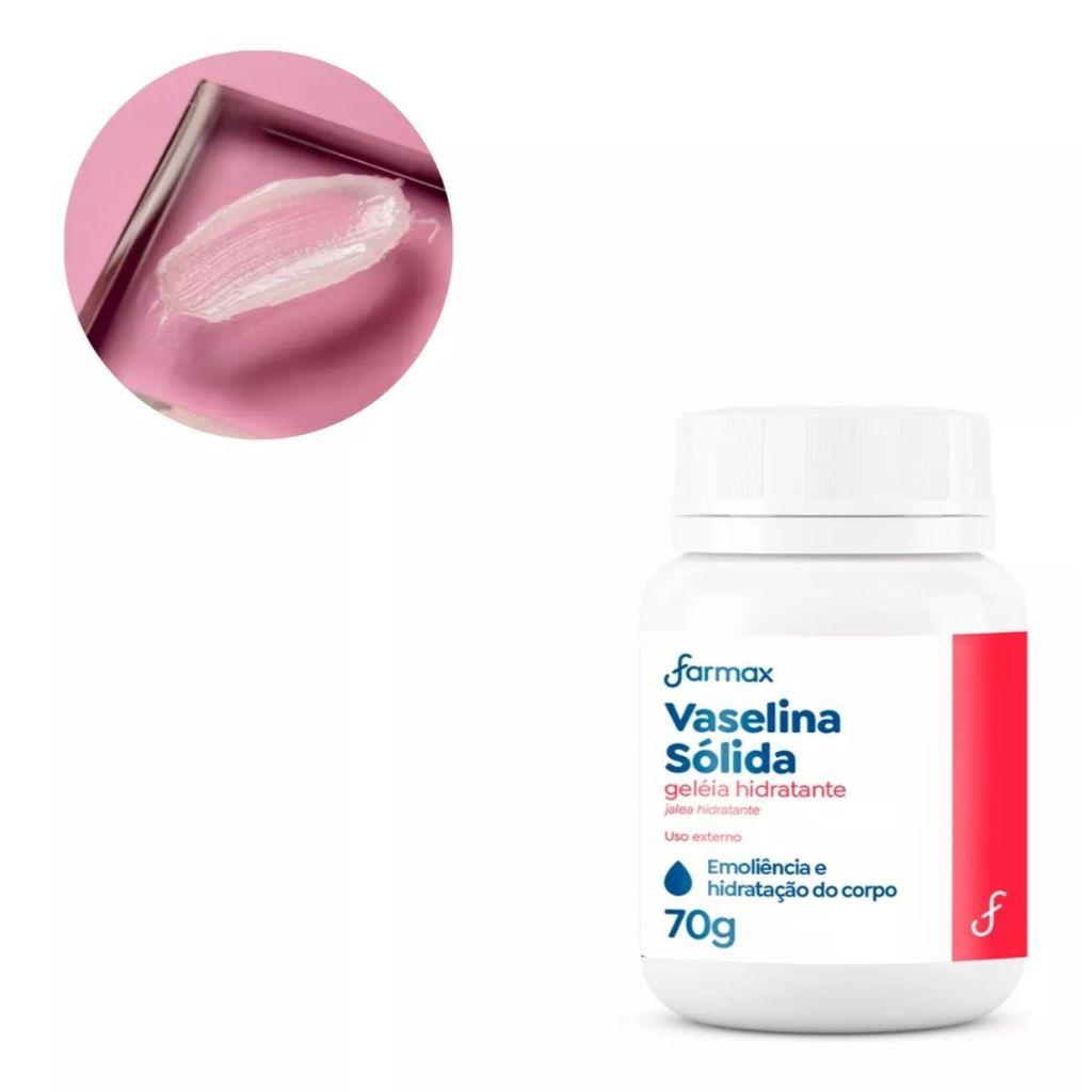 Vaselina Sólida Pura Geleia Hidratante Vasemax 70g