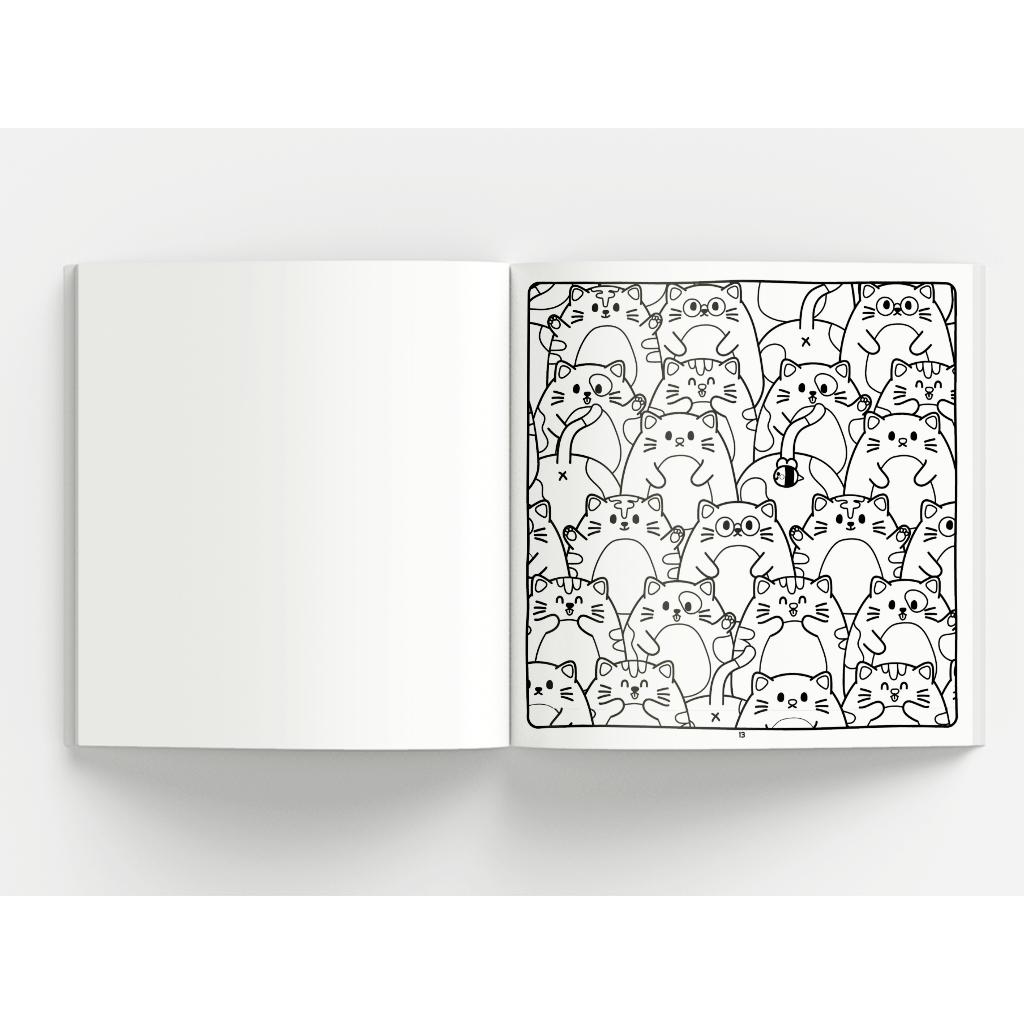 Cute Comfy - Coloring Book For Adults