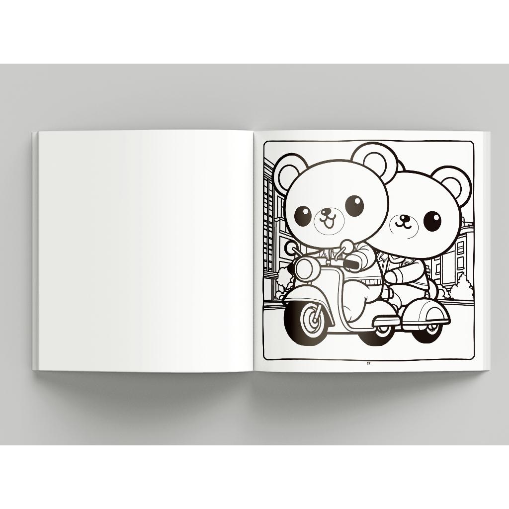 Cute Comfy - Coloring Book For Adults