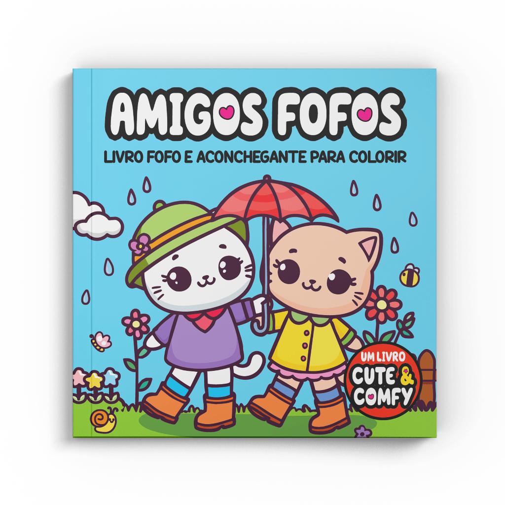 Combo Cute Comfy Colorir Fofo - Kit Com 2 Livros De Colorir Adulto