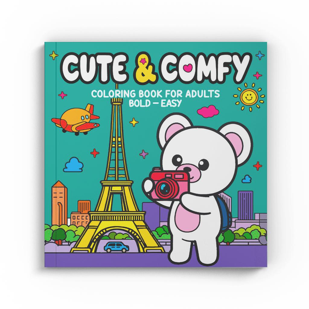 Combo Cute Comfy Extra - Kit Com 6 Livros De Colorir Adulto