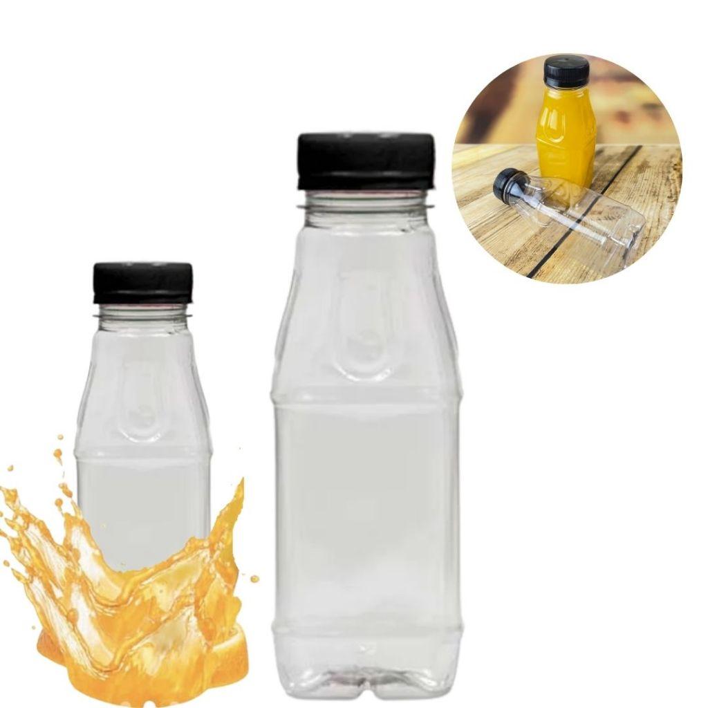 20 80 Garrafa 300 Ml Pet Super Transparente Tampa Com Lacre Para Bebidas E Sucos (Chocobraz)