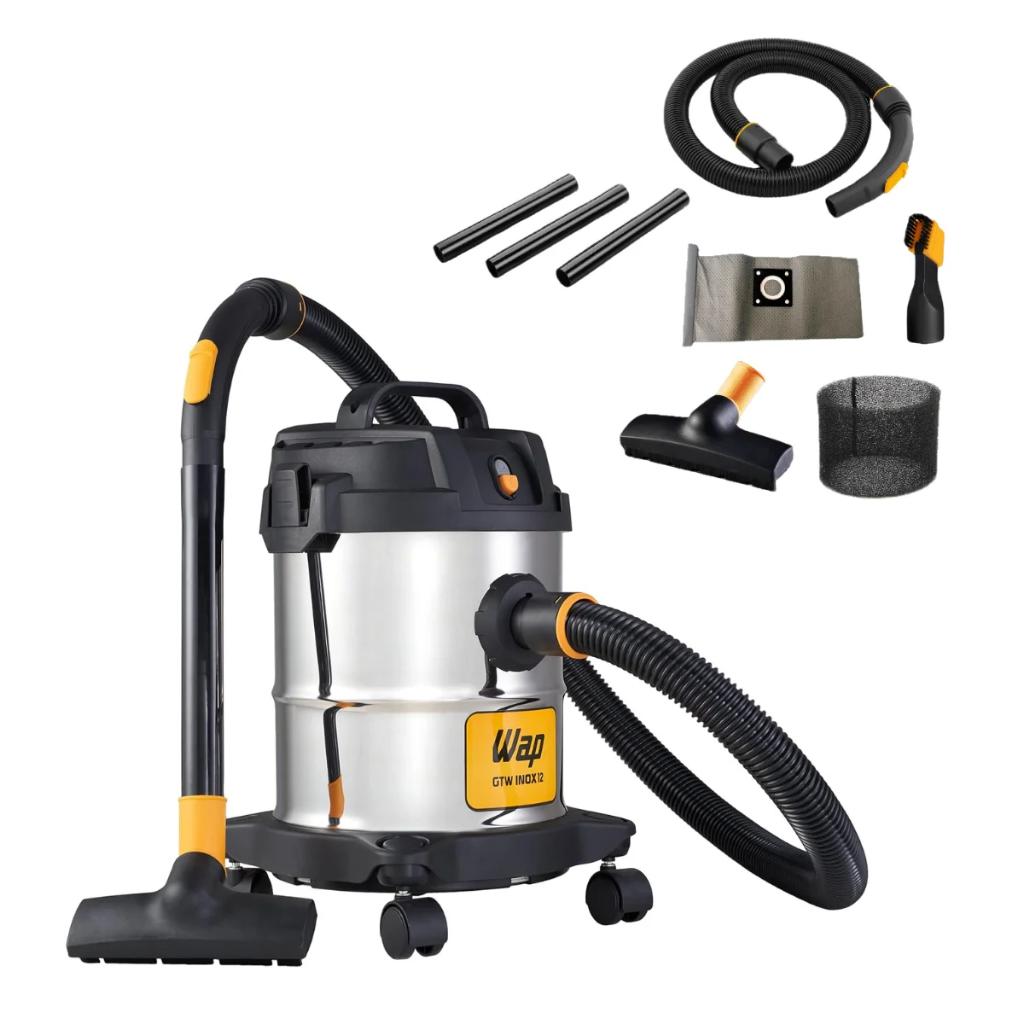 Aspirador De Pó E Água 1400w Inox Gtw 12L Wap