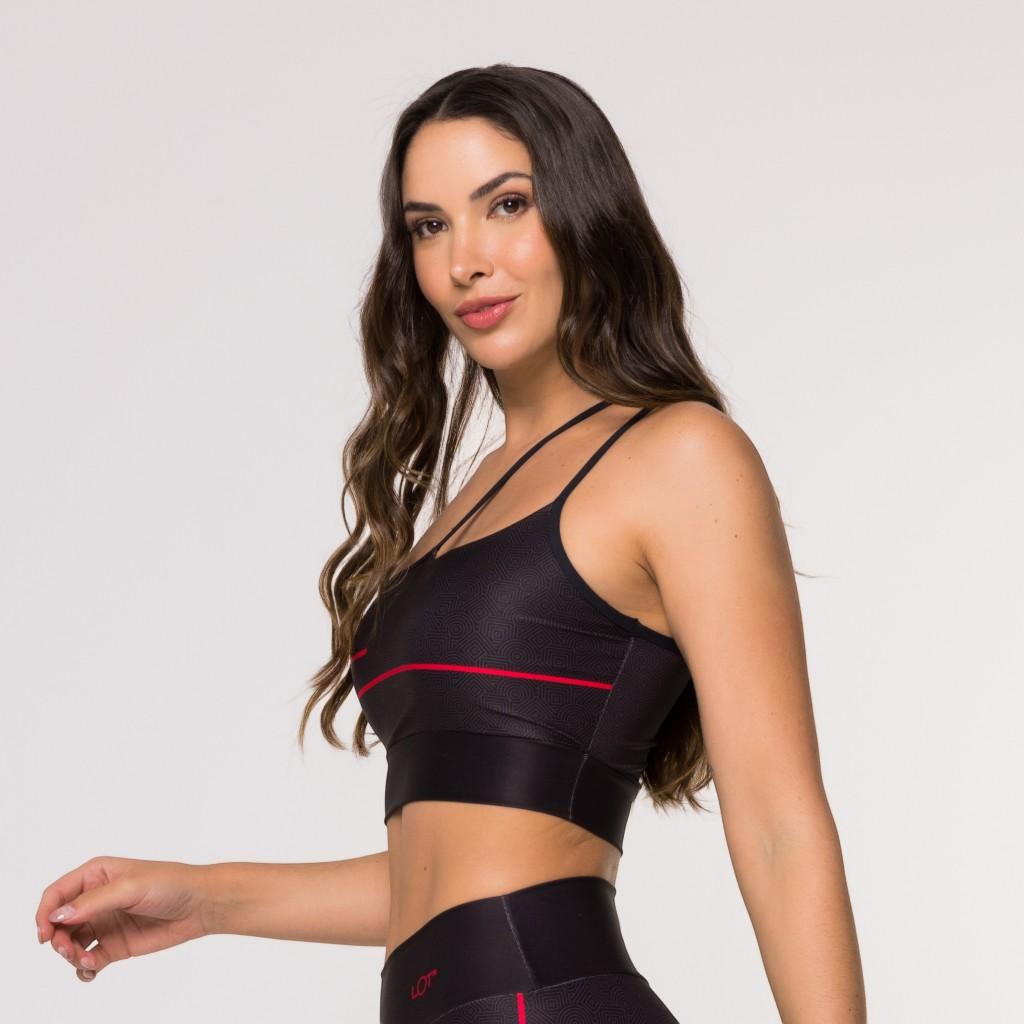 Top Fitness Feminino Inspiration Academia Corrida Exercícios Lot Fitness
