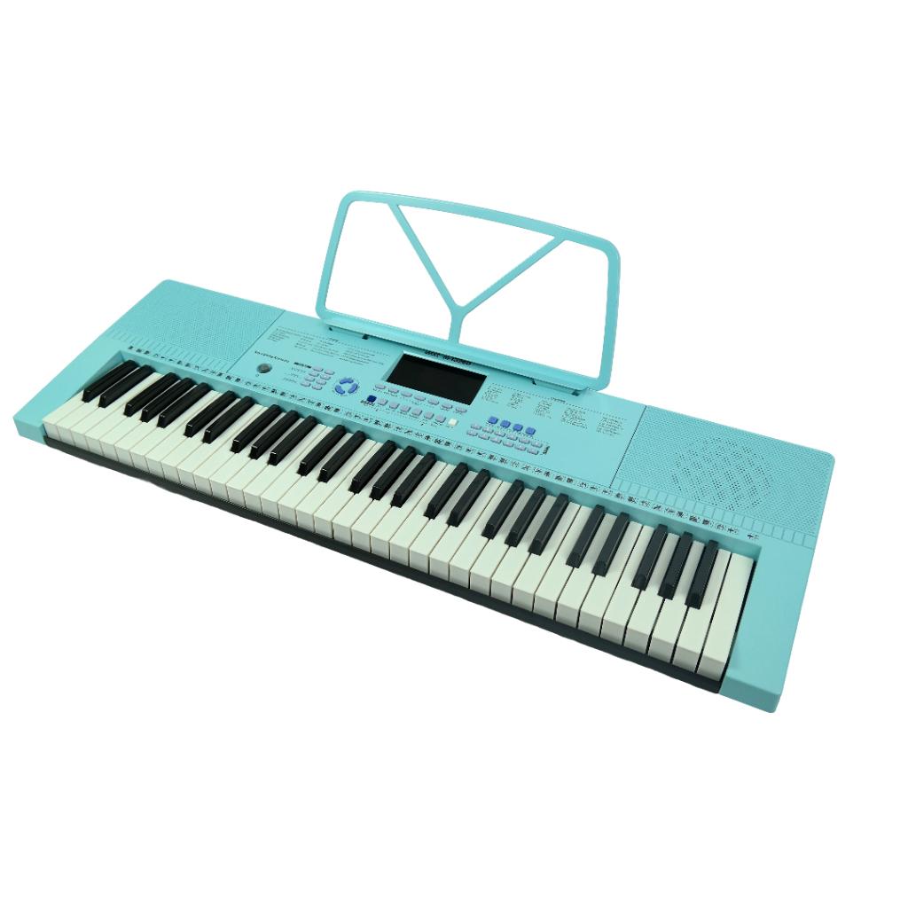 Teclado Musical Estudante Profissional C/teclas Luminosa Mxt Cor Azul 110v/220v