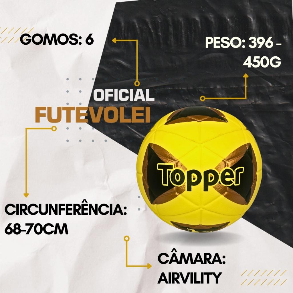 Bola De Futevôlei Topper Altinha Quadra Com Bomba De Ar Pro