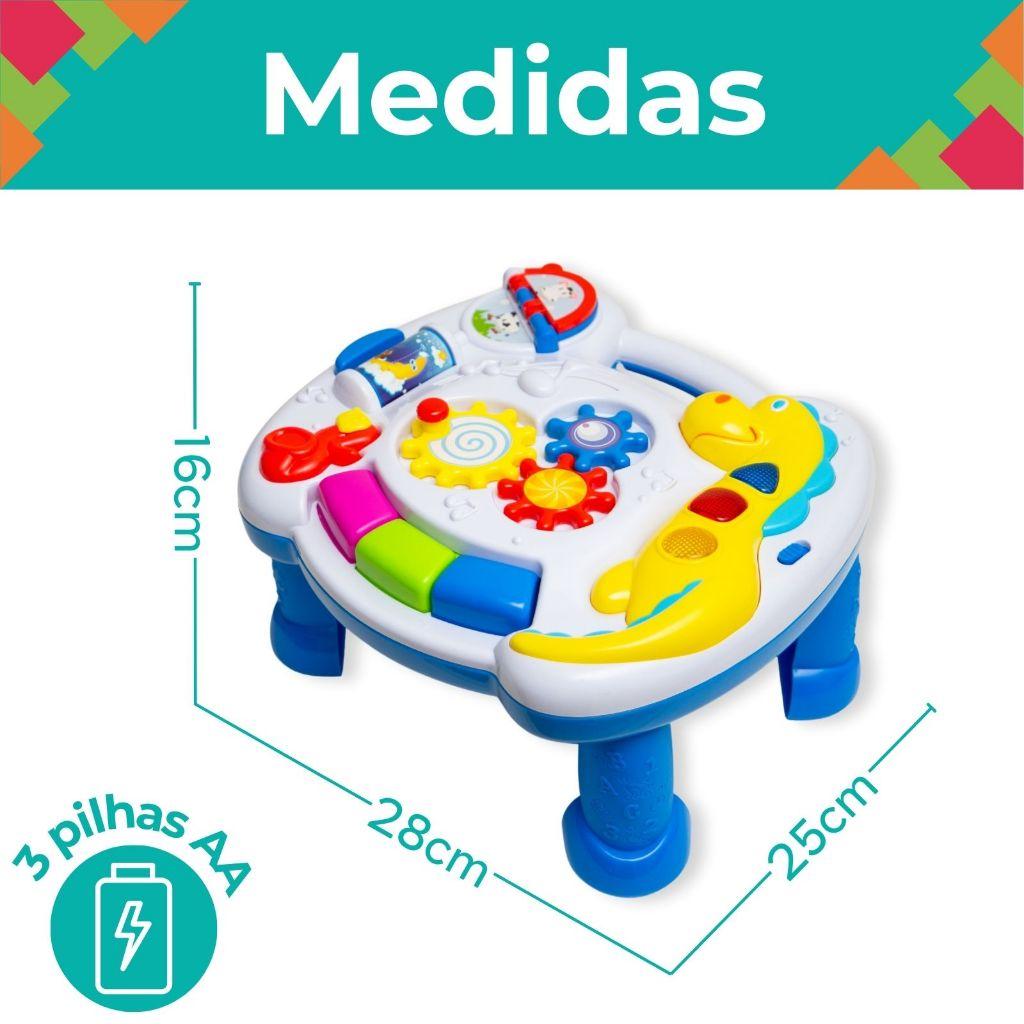 Mesa De Atividades Infantil Musical E Luzes Didática Interativa Divertida