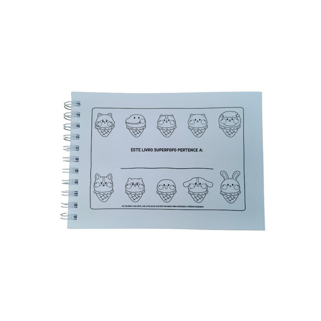 Cute Comfy Super Extra Edição 03 - Livro De Colorir Adulto - Capa Dura Holográfica