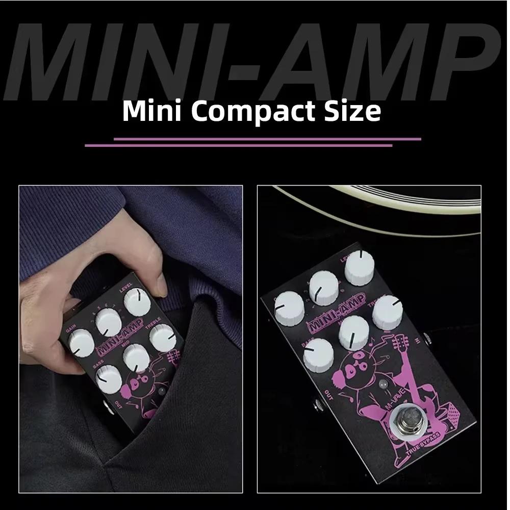 Pedal De Efeitos Para Guitarra Elétrica M-vave Dc 9V 3-gear Eq Adjuster Pedal Portátil Multiefeitos Para Guitarra 9-gear