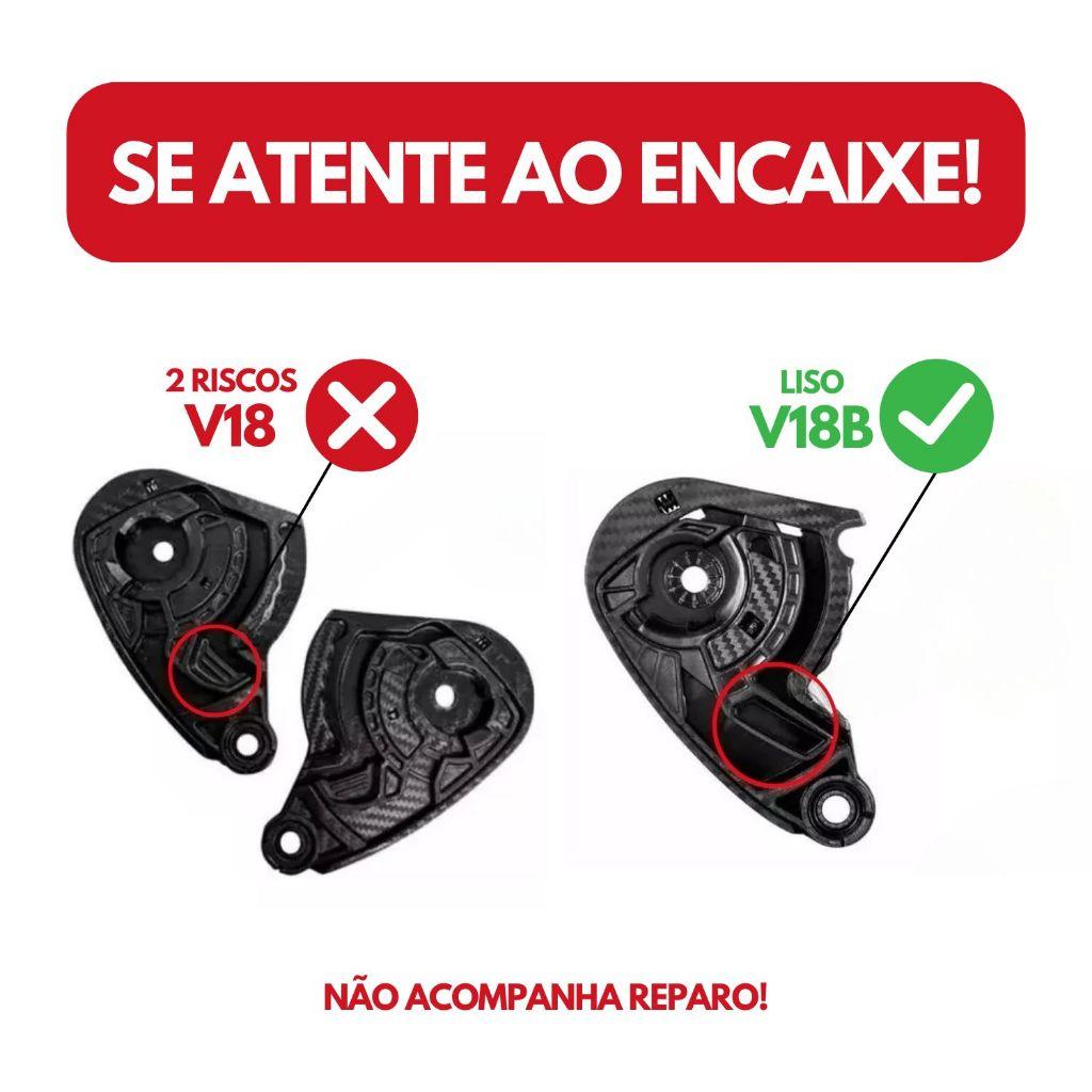 Viseira Asx Axxis V18b Polarizada Capacete Anti-risco Proteção Uv Cores Moto