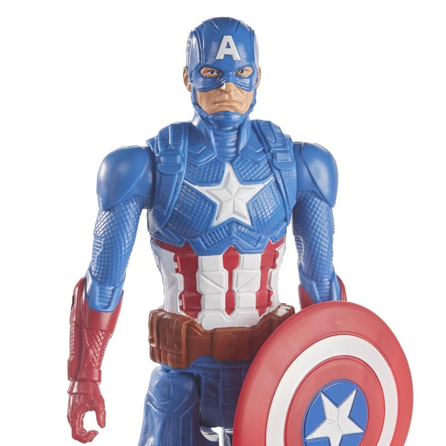 Boneco Marvel Vingadores Capitão América Titan Hero Blast Gear - Hasbro E7877