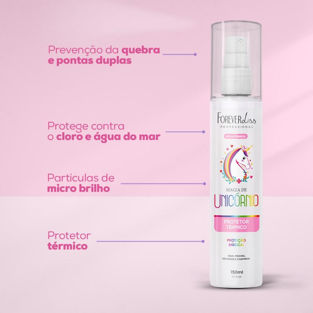 Magia De Unicórnio Protetor Térmico Forever Liss 150ml