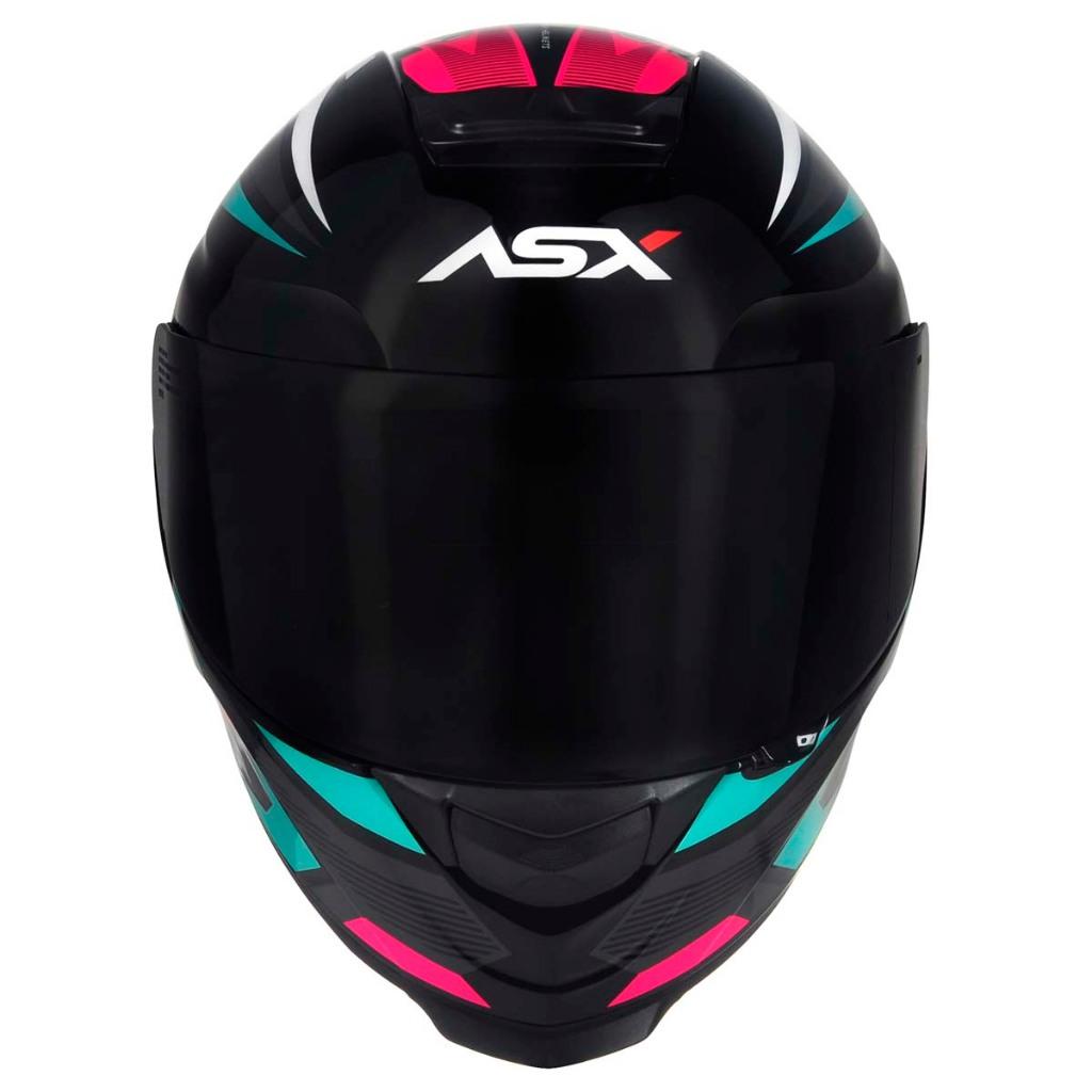 Capacete Feminino Fechado Asx Eagle Street Tiffany Rosa