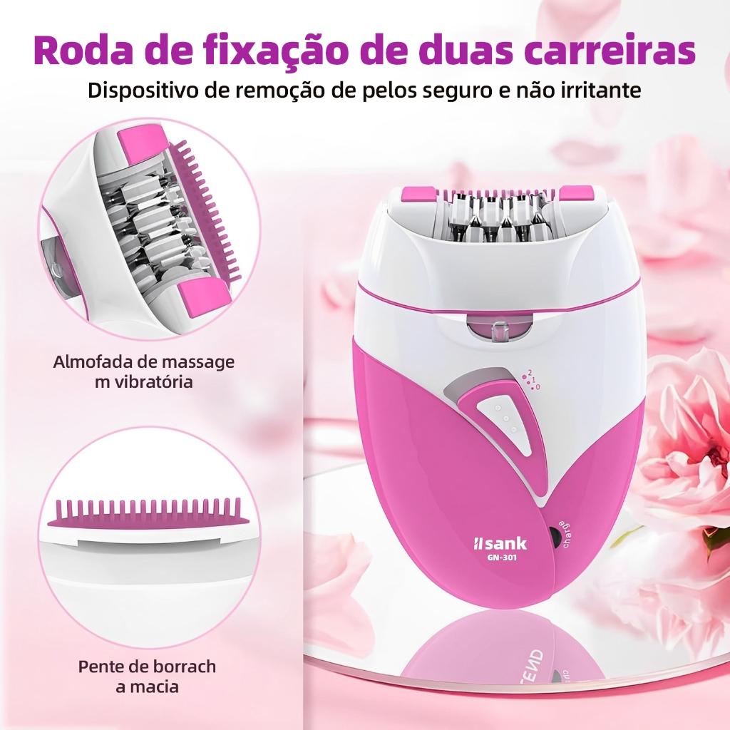 Depilador Feminino Recarregável Máquina Depilação Elétrico