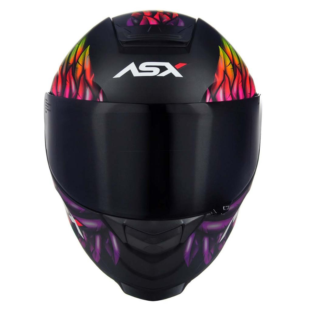 Capacete Feminino Asx Eagle Vibes Colors Fosco