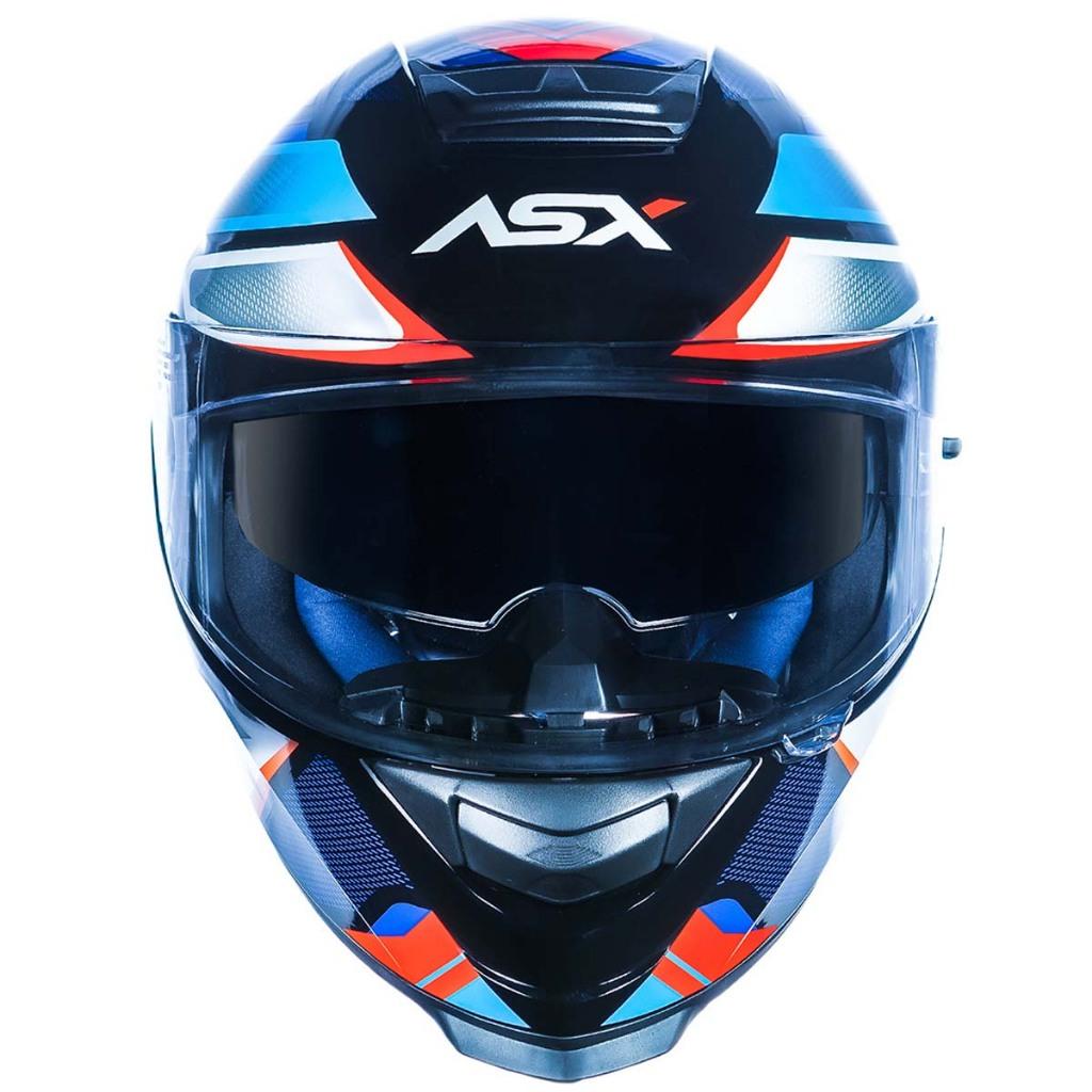 Capacete Masculino Asx Eagle Fast Sv Azul Brilho
