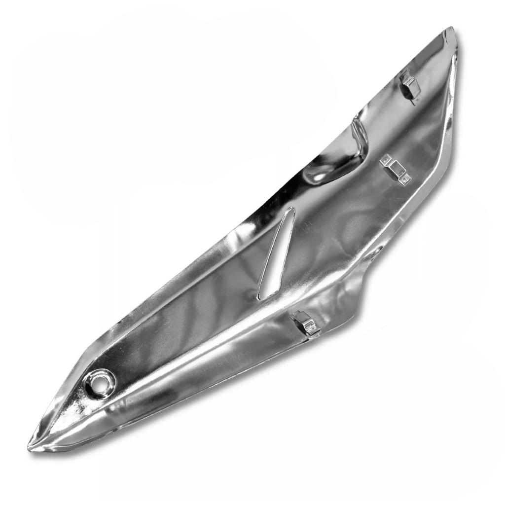 Protetor Escapamento Cb Twister 250 Adaptado Fan Titan 160 Cromado Moto