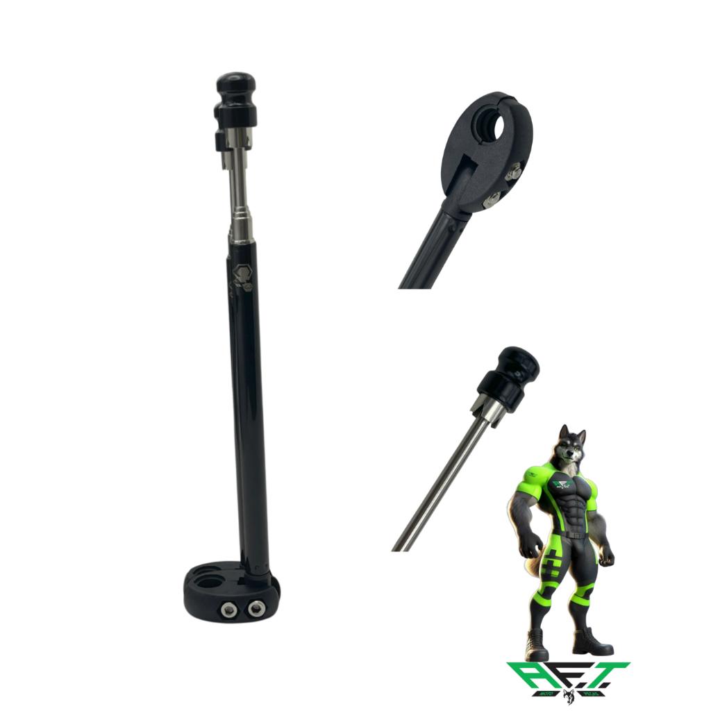 Antena Corta Linha Pipa Moto Anti Cerol Abs Retrovisor Preta