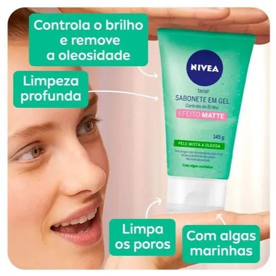Sabonete Facial Efeito Matte 145g Nivea