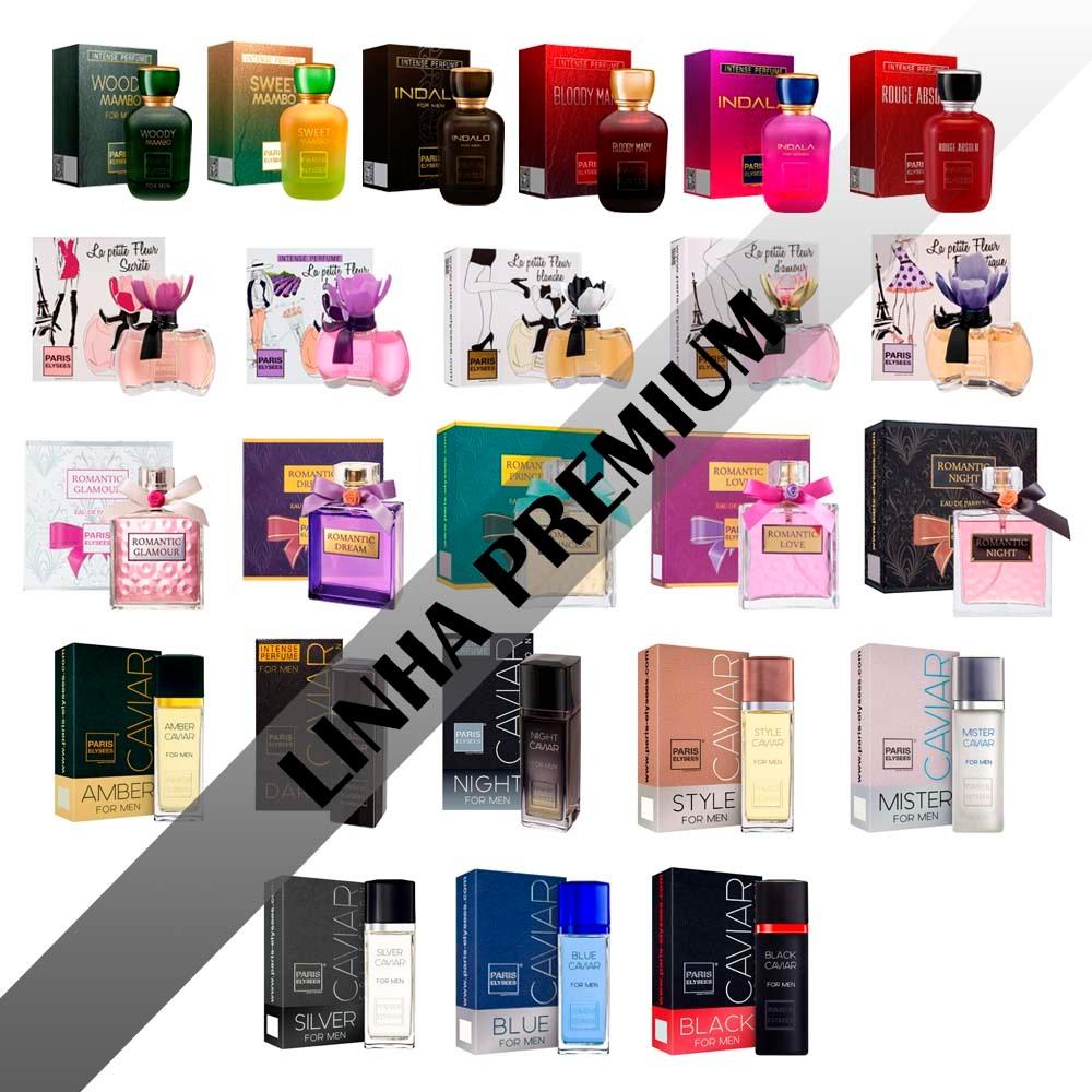 Kit 10 Perfumes Paris Elysees (8 Normal E 2 Premium) 100ml