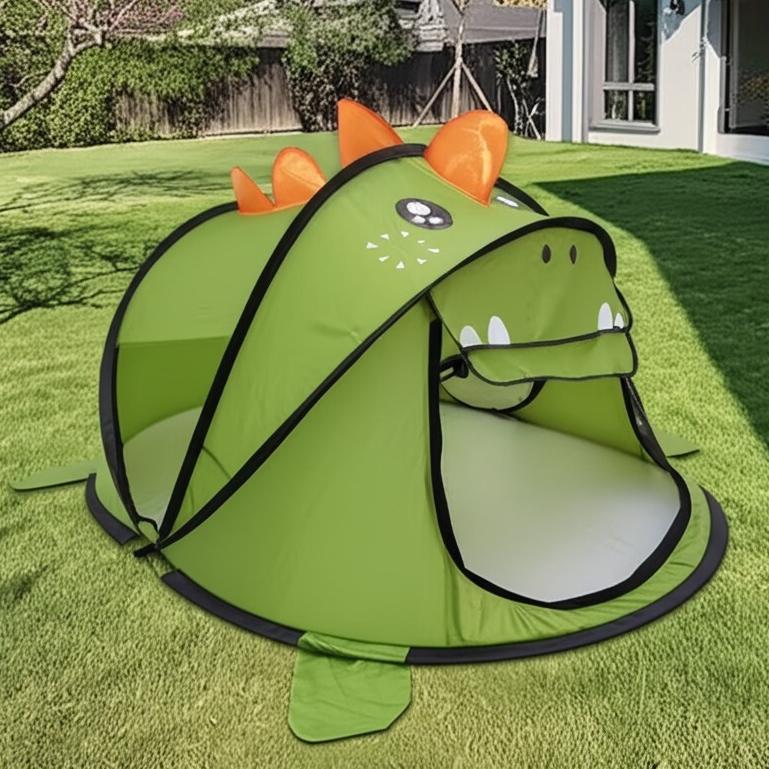 Barraca Dino 3D - Anti Alérgico - Auto Montável - Anti Mosquito - Aço Flexivel - 182cm Comprimento