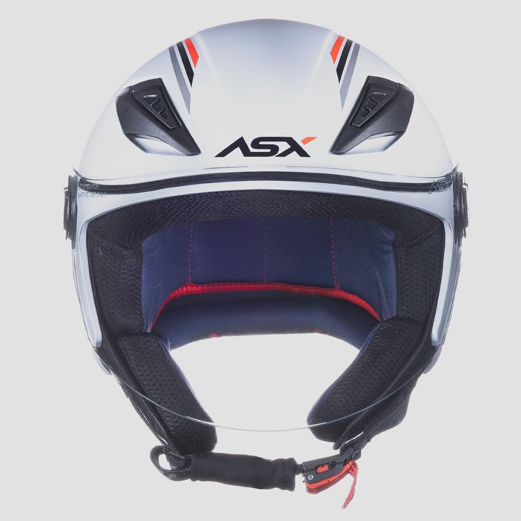 Capacete Aberto Asx City Air Brilhante Branco