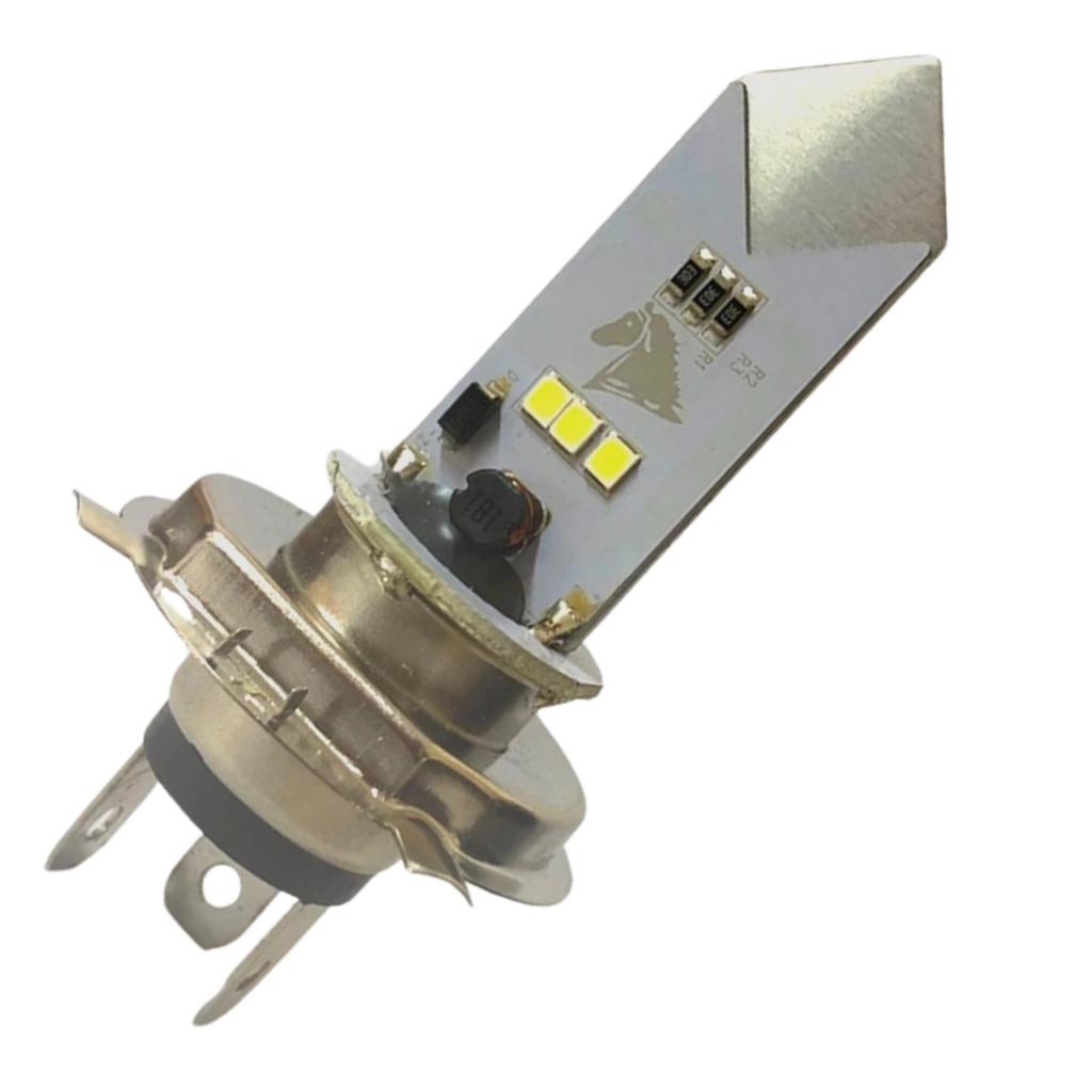 Lâmpada Farol LED Eco H4 Eco Moto Carro 6500k Stallion Cavalinho Titan 160